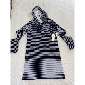 Two by Vince Camuto Indigo Night Terry Cloth Shirt Dress NWT Women's XS